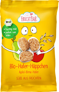 Kindersnack Hafer-Häppchen, Apfel, Birne, Hafer ab 12 Monaten  FruchtBar