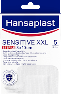 Pflaster Strips sensitiv XXL Hansaplast