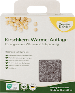 Kirschkern-Wärme-Auflage Grünspecht