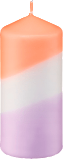 Stumpenkerze gedippte lila/orange Profissimo