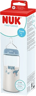 Biberon FIRST CHOICE +3m M balena NUK