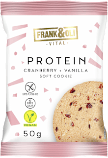Proteinski mekani keks – brusnica i vanilija FRANK&OLI