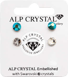 Naušnice s kristalima Swarovski ALP CRYSTAL Jewellery