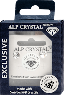 Naušnice sa Swarovski kristalima - Silver ALP CRYSTAL Jewellery