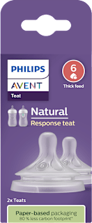 Биберони за шише Natural, поток 6 PHILIPS AVENT