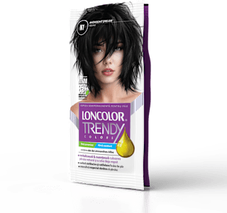 Vopsea semipermanentă numărul 1 negru LONCOLOR TRENDY