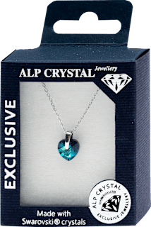 Ogrlica sa Swarovski kristalima Srce - Blue ALP CRYSTAL Jewellery