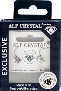 nNaušnice s kristalima Swarovski - Silver ALP CRYSTAL Jewellery