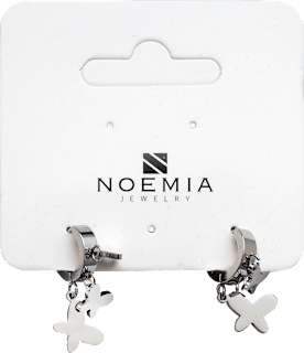 Naušnice Butterfly - Silver Noemia