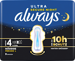 Ultra Binden Secure Night 4 Giga Pack always