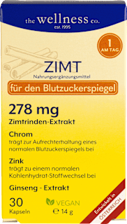 zimt 3000 plus ginseng Kapseln the wellness co.