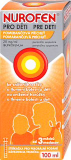 perorální suspenze pro děti od 3. měsíců s příchutí Pomeranč NUROFEN