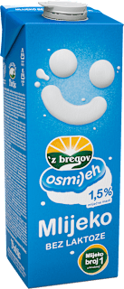 Mlijeko bez laktoze 1,5 % m.m. 'z bregov