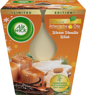 Duftkerze im Glas Warm Vanilla Wish AirWick