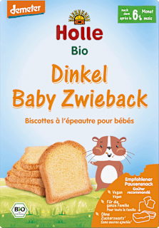 Babysnack Zwieback Dinkel, ab dem 7. Monat Holle