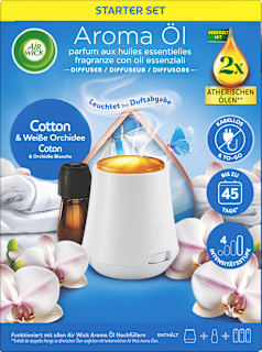 Lufterfrischer Aroma-Öl Cotton & weiße Orchidee Starterset AirWick