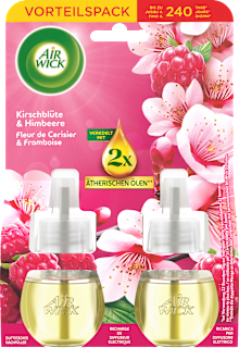 Lufterfrischer Duftstecker Kirschblüte & Himbeere Nachfüllpack (2x19 ml) AirWick