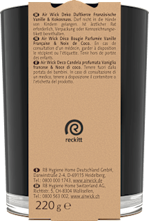 Duftkerze im Glas Französische Vanille & Kokosnuss 220 g AIR WICK