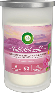 Duftkerze im Glas Beruhigende Wildrose & Jasmin 310 g AirWick