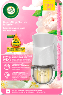 Електрически комплкет Бял божур и цвят от жасмин AIR WICK