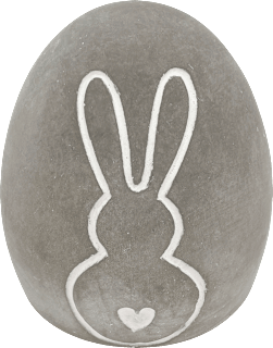 Betonei mit Hase, grau (10 cm) Dekorieren & Einrichten