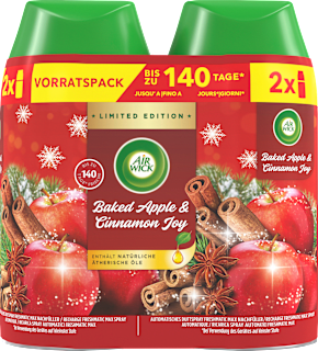 Lufterfrischer Freshmatic Baked Apple & Cinnamon Joy Nachfüllpack (2x250 ml)  AIR WICK