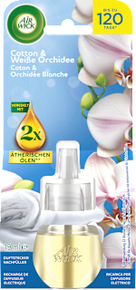 Lufterfrischer Duftstecker Cotton & Weiße Orchidee Nachfüllpack AIR WICK