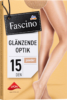 Strumpfhose glänzend powder 15 DEN, Gr. 38/40  Fascino