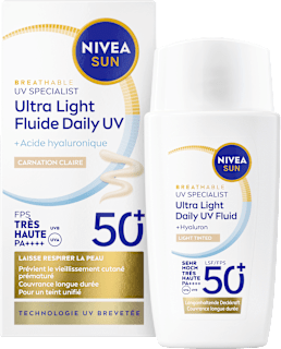 Sonnenfluid Gesicht Ultra light getönt LSF 50+ NIVEA SUN