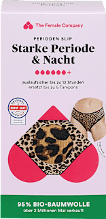 Periodenunterwäsche Slip Seamless Naked Starke Periode & Nacht Leo, Gr. S The Female Company