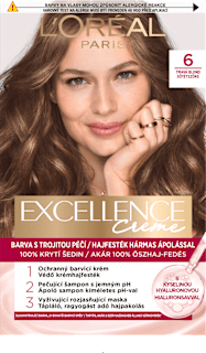 barva na vlasy Excellence Creme, 6 Tmavá blond L'ORÉAL PARiS EXCELLENCE Creme