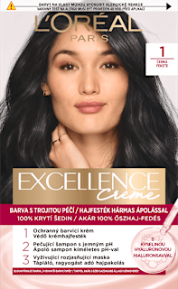barva na vlasy Excellence Creme, 1 Černá L'ORÉAL PARiS EXCELLENCE Creme