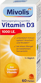 Vitamin D3 Perlen 1000 I.E. 60 St Mivolis