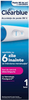 Test de sarcină Ultra-timpuriu (10 mUI), rezultate cu 6 zile mai devreme Clearblue