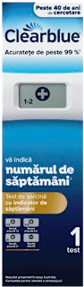 Test de sarcină digital cu indicator de săptămâni Clearblue