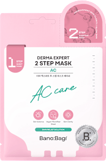AC textilní pleťová maska DERMA EXPERT 2 STEP MASK AC Care Bano:Bagi