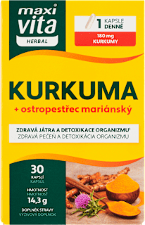 kapsle Kurkuma + ostropestřec mariánský maxi vita