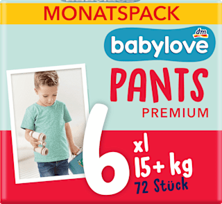 Premium plenkové kalhotky, velikost 6, měsíční box babylove