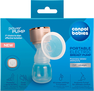 přenosná elektrická odsávačka mateřského mléka powerPUMP Canpol babies