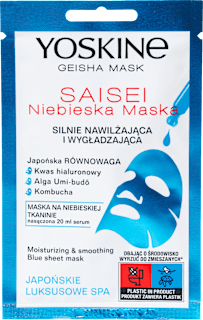 Maska za lice u maramici Geisha Saiseblue Yoskine