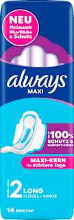 Maxi-Binden Long mit Flügeln always
