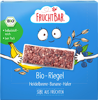 Fruchtriegel Bio Heidelbeere, Banane und Hafer ab 12 Monaten FruchtBar