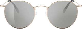 sluneční brýle, kulaté se zlatými obroučkami SUNDANCE