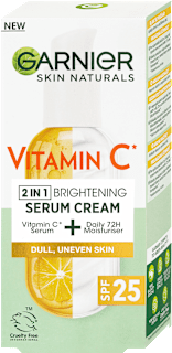 Rozjasňujúce krémové pleťové sérum Vitamin C 2v1 s OF 25 GARNIER SKIN NATURALS
