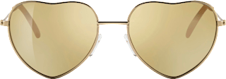 dětské sluneční brýle, tvar srdce zlaté SUNDANCE