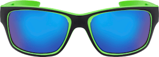 dětské sluneční brýle, sportovní černo-zelené SUNDANCE