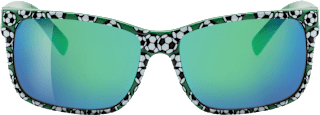 Sonnenbrille Kinder grün mit Fußall-Motiv SUNDANCE