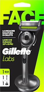 Rasoio esfoliante Labs 1UP Silver 5 lame Gillette