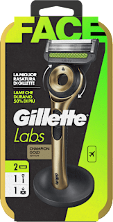 Rasoio esfoliante da viaggio 2UP Gold 5 lame Gillette