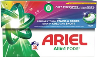 Detergent de rufe capsule AIO Color ARIEL
